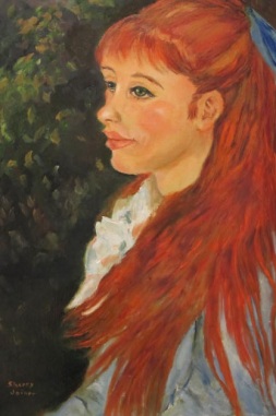 Renoir Redhead girl , aka Amy, by Sherry Joiner